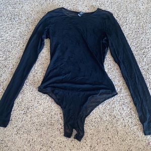 Long Sleeve Mesh Bodysuit